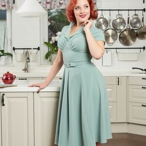 Miss Candyfloss mint/teal dress